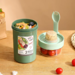 Portable Reusable Salad Oats Yogurt Container