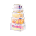 5 Pcs Plastic meal prep container