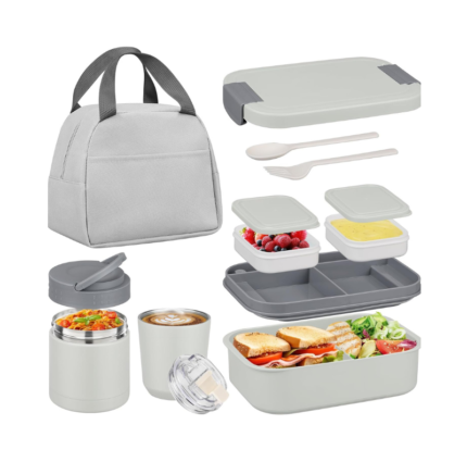 Travel Food Storage Bundle (Lunch Box + Cups + Containers)